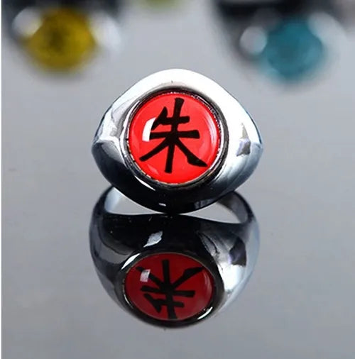 World Gift Mart Ultimate Anime Collector Set – Pack of 10 Sharingan Rings Inspired by Naruto Stainless Steel Ring