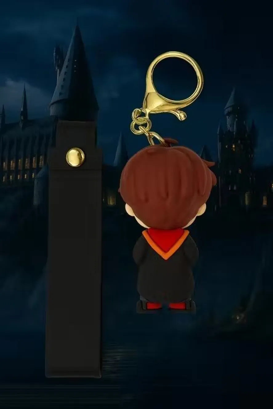 World Gift Mart Harry Potter Cartoon Keychain with Premium Silicone Strap|Unisex Bag Charm Key Chain