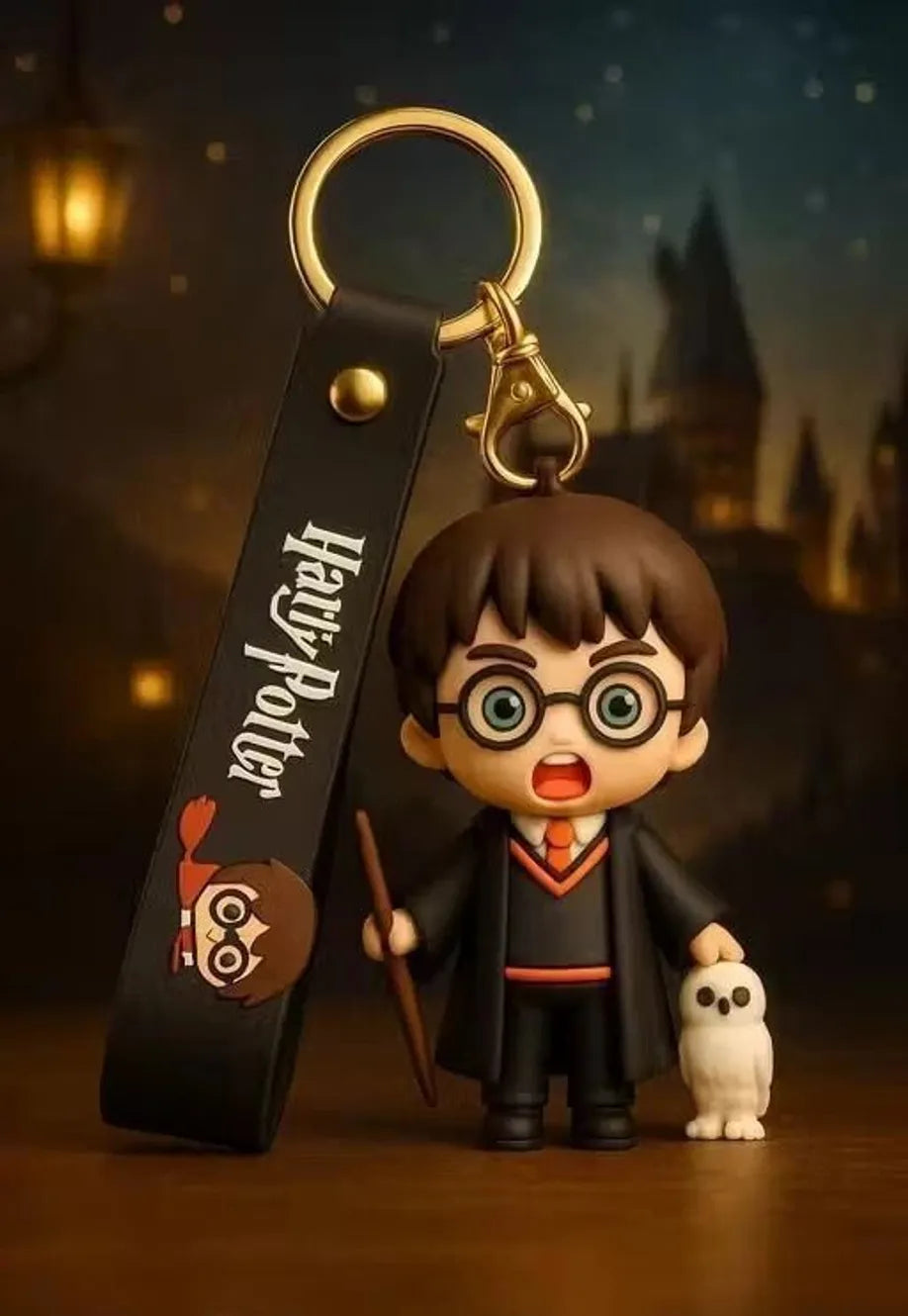 Vetocity Harry Potter Themed Keychain for Boys & Girls | Premium PVC Strap & Metal Hook Key Chain
