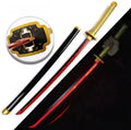 World Gift Mart Led Wooden Katana 104 Cm | Wooden Katana– Red Glowing Blade & Gold Handle Maces & Swords (Multicolor)