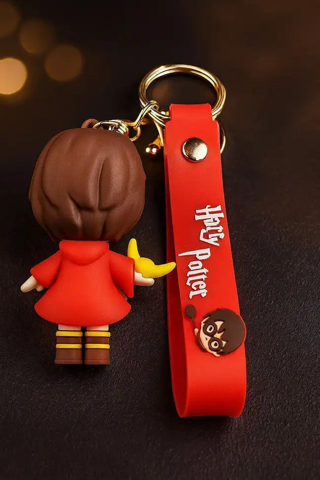 World Gift Mart Harry Potter Gryffindor Keychain Metal Hook &Strap - Keychain for Bags & Bike Key Chain