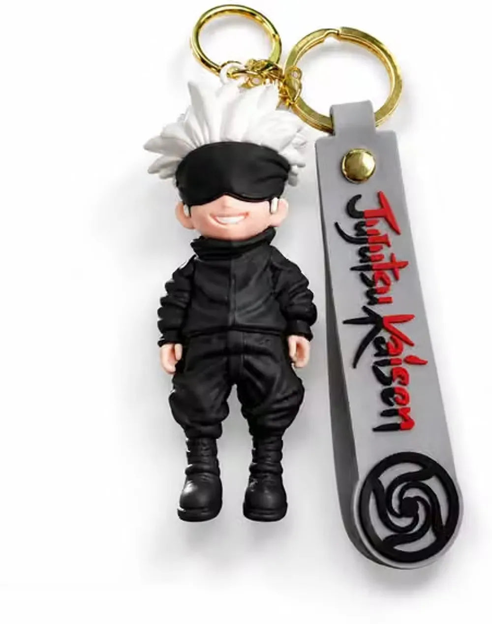 World Gift Mart Pack of 2 |Jujutsu Kaisen Gojo Satoru & Ryomen Sukuna Itadori PVC Anime Keychain Key Chain