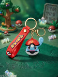 Squirtle Pokémon Keychain with Premium PVC Strap & Metal Ring Cute Cartoon Bag Charm for Keys, Backpack & Car Decor Gift