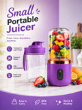 World Gift Mart Plastic Portable USB Rechargeable Personal Blender & Smoothie Maker Bottle| Fruit Juicer Hand Juicer (Purple)