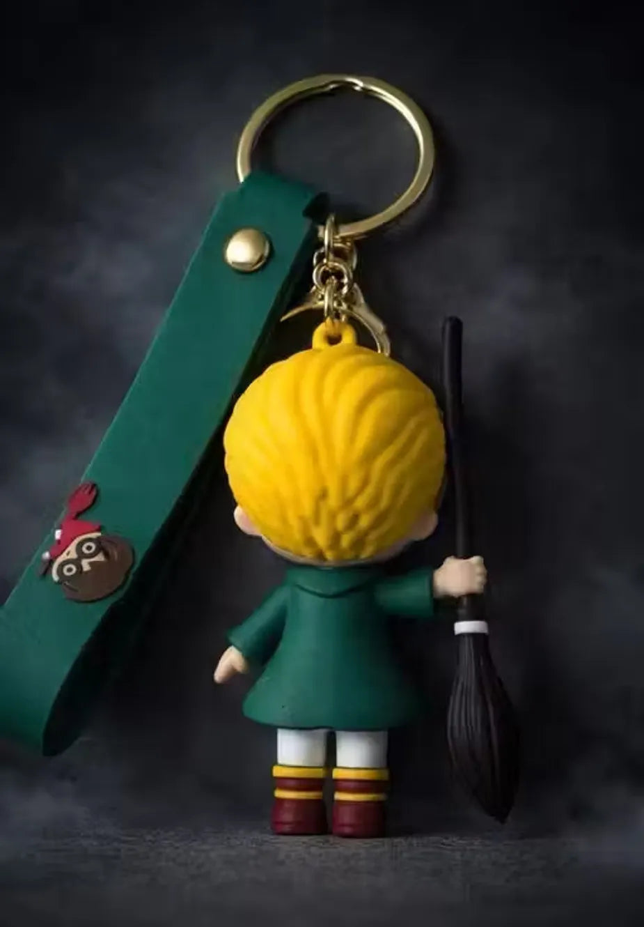 World Gift Mart Wizard School Anime-Inspired Character Keychain–Cute Figure with Silicone Strap Key Chain